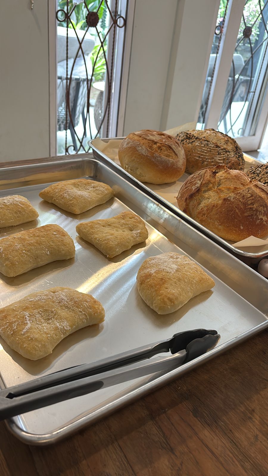 Baking bread at Makers Cafe